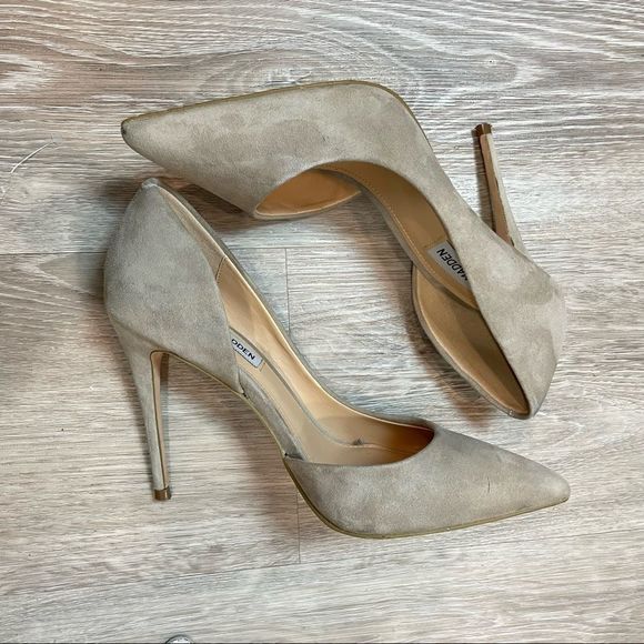 Steve Madden Gray Felicity Suede D'orsay Pump - Picture 5 of 11